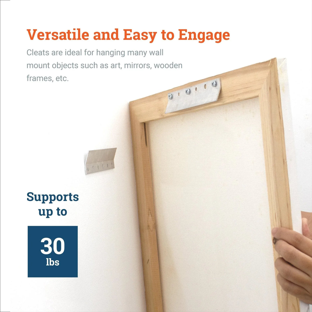 Cleat Flare 6 inch - pair - S-CLEAT-6F - Picture Hang Solutions