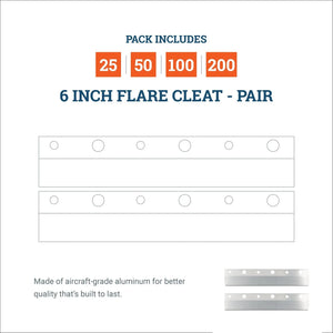 Cleat Flare 6 inch - pair - S-CLEAT-6F - Picture Hang Solutions