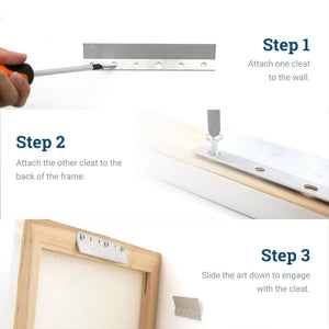 Cleat Flare 6 inch - pair - S-CLEAT-6F - Picture Hang Solutions