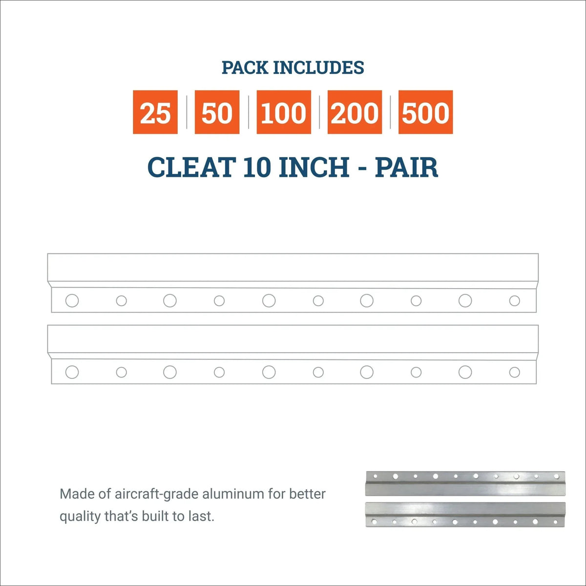 Cleat Z 10 inch - pair - S-CLEAT-10 - Picture Hang Solutions