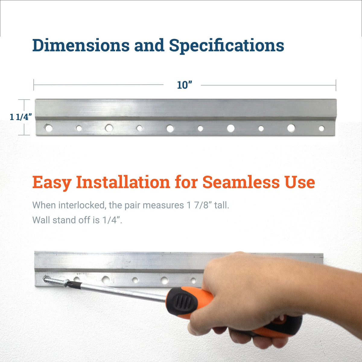 Cleat Z 10 inch - pair - CLEAT-10 - Picture Hang Solutions