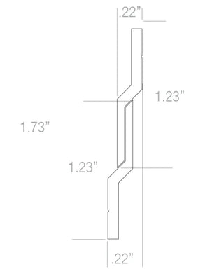 Cleat Z 45 inch - pair - S-CLEAT-45 - Picture Hang Solutions