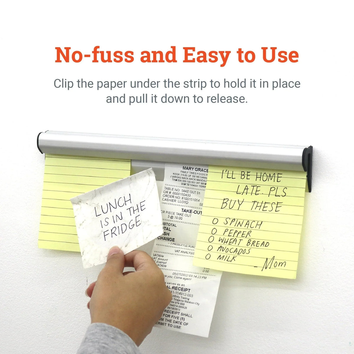 Clip It Strip Hanging System - Paper or Picture Holder for Home, Office, and Business - S-HWR-CLIPIT12 - Picture Hang Solutions