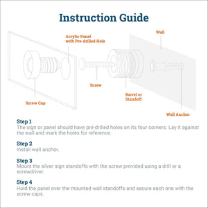 CN - Series Brass Flat Top Sign Standoff 13mm x 19mm - S-SO-1319BR - Picture Hang Solutions