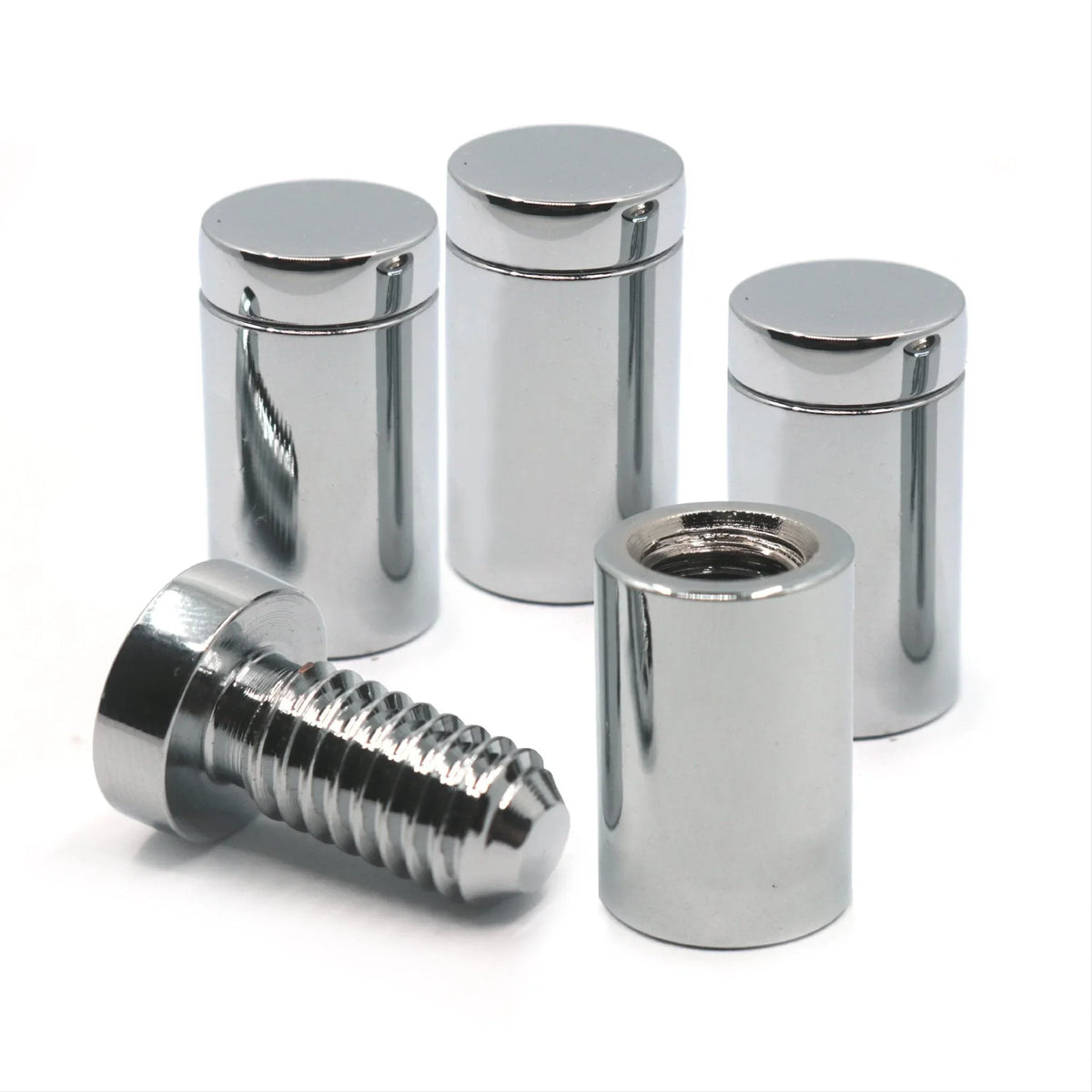 CN - Series Brass Flat Top Sign Standoff 13mm x 19mm - S-SO-1319BR - Picture Hang Solutions