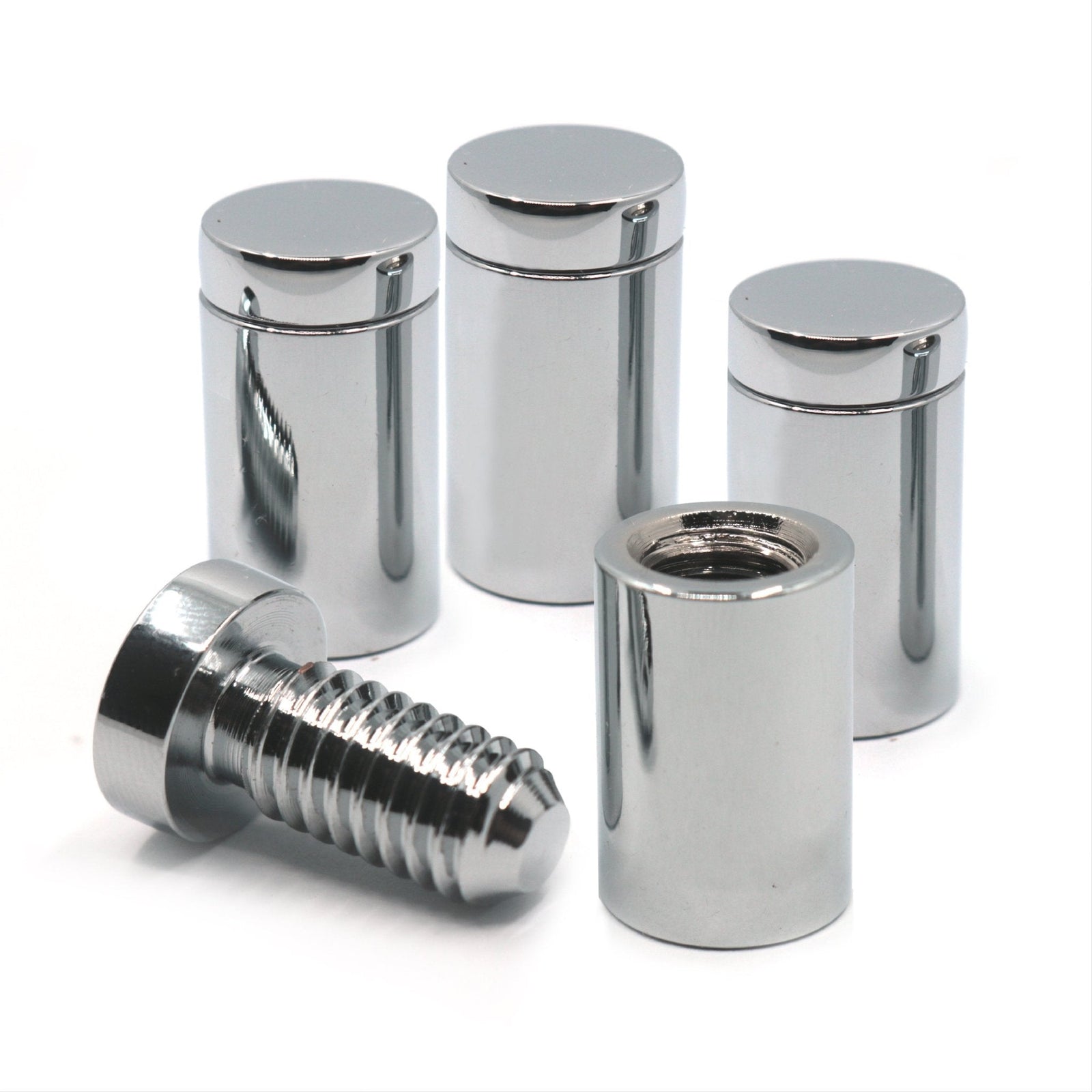 CN - Series Brass Flat Top Sign Standoff 13mm x 19mm - S-SO-1319BR - Picture Hang Solutions