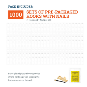 Courtesy Brass 30 lb Hook - S-BCH-30M - Picture Hang Solutions