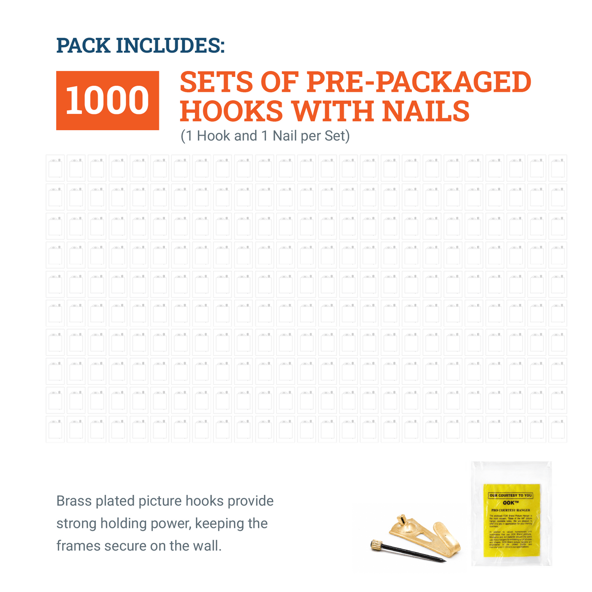 Courtesy Brass 30 lb Hook - S-BCH-30M - Picture Hang Solutions