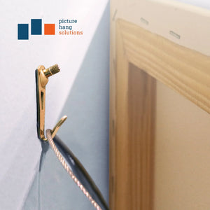 Courtesy Brass 30 lb Hook - S-BCH-30M - Picture Hang Solutions