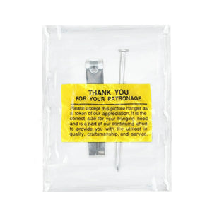 Courtesy Nickel 50 lb Hook - S-NCH-50X - Picture Hang Solutions