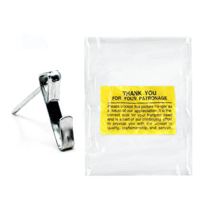 Courtesy Nickel 50 lb Hook - S-NCH-50X - Picture Hang Solutions