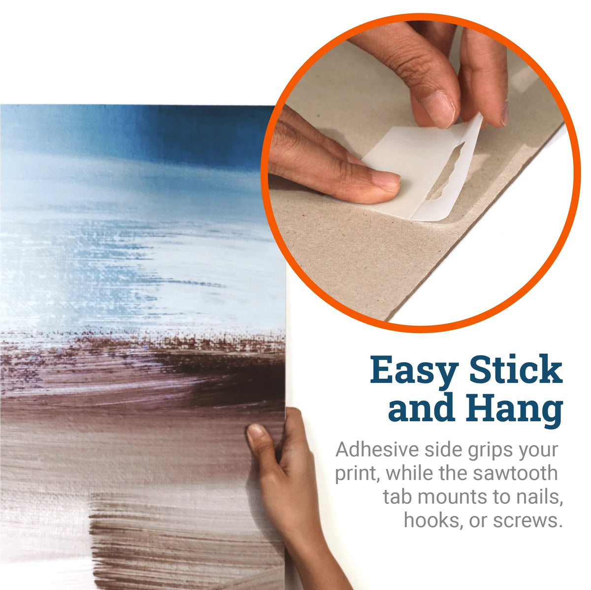 Economy Plastic Hanger | Hang Tabs - S-HWR-3342X - Picture Hang Solutions