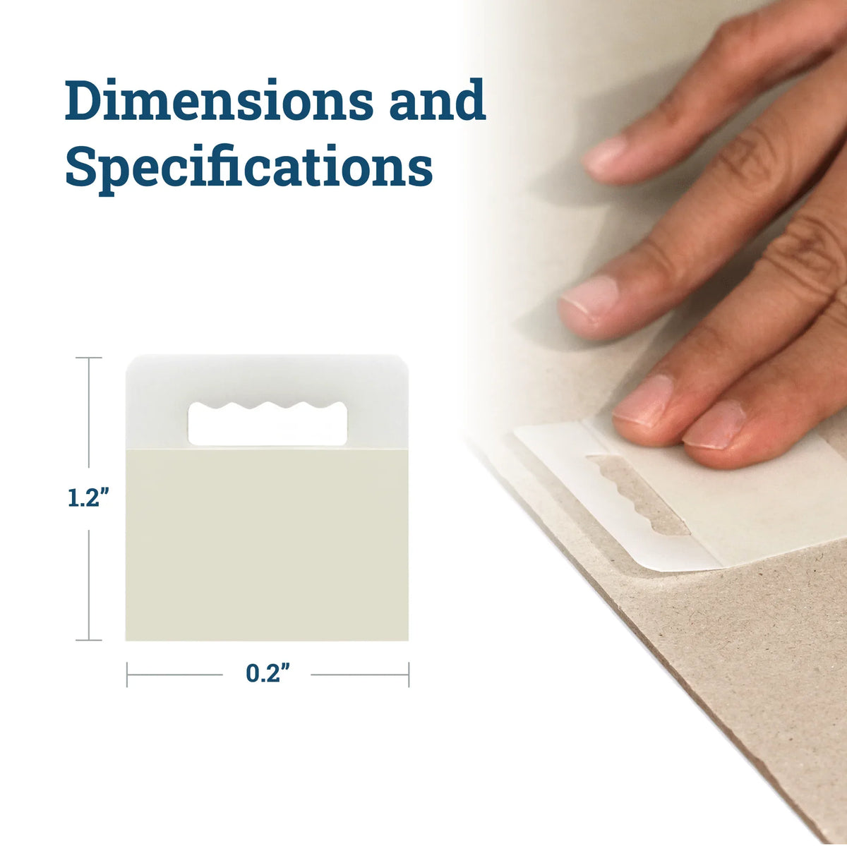 Economy Plastic Hanger | Hang Tabs - S-HWR-3342X - Picture Hang Solutions