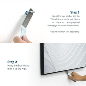 Extra T - Lock Metal Frame - S-SEC-3X - Picture Hang Solutions