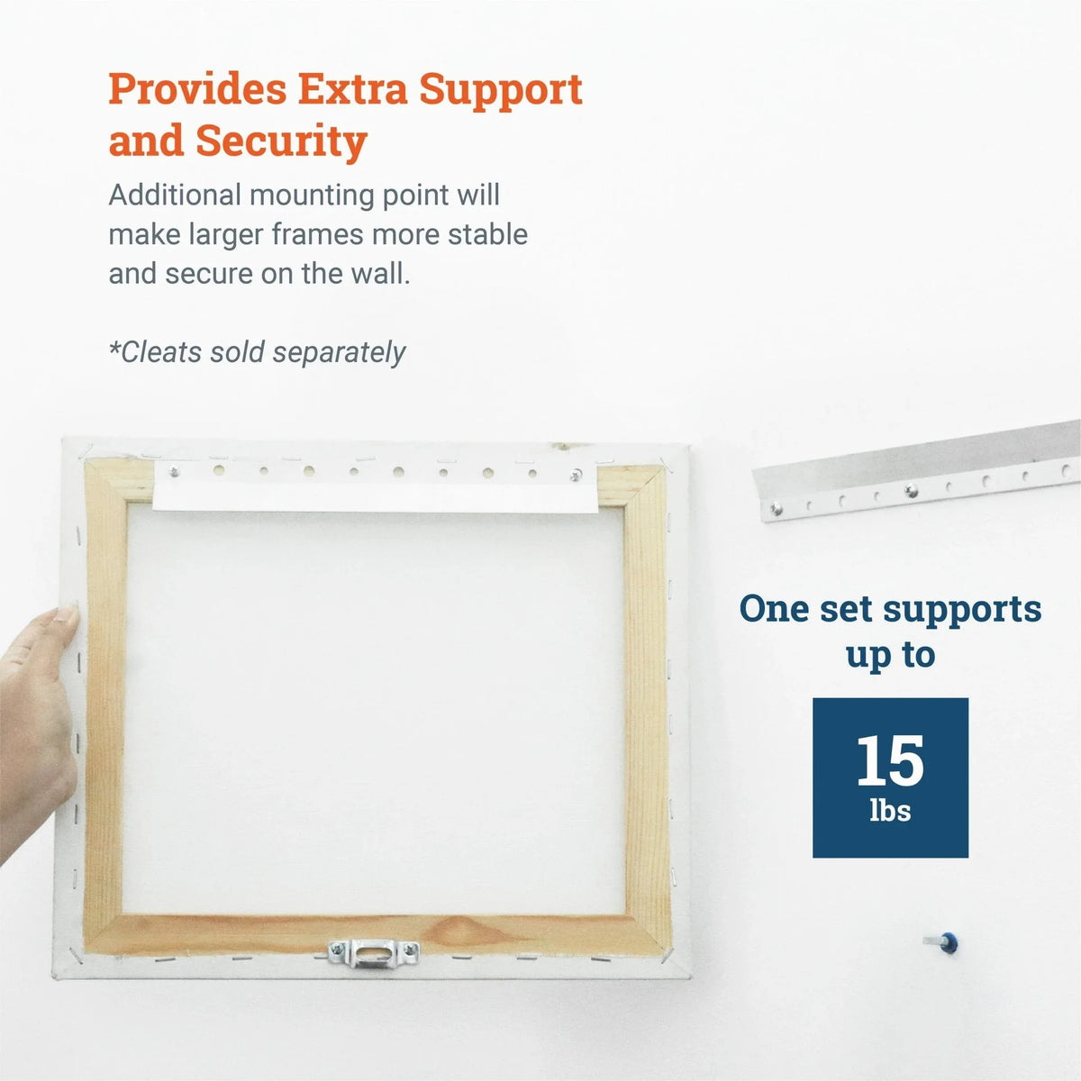 Extra T - Lock Wood Frame | Security for Cleats - S-SEC-2X - Picture Hang Solutions