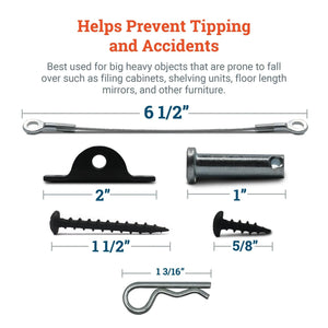 Furniture Anti - Tip Kit - S-HWR-ANTITIP - Picture Hang Solutions