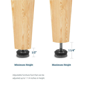 Furniture Leveling Feet - Felt - S-ADJFELT16 - Picture Hang Solutions