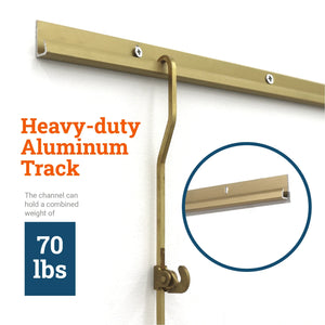 Gallery Wall Moulding 6 Foot J Channel - S-BGS-RAIL - Picture Hang Solutions