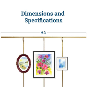 Gallery Wall Moulding 6 Foot J Channel - S-BGS-RAIL - Picture Hang Solutions