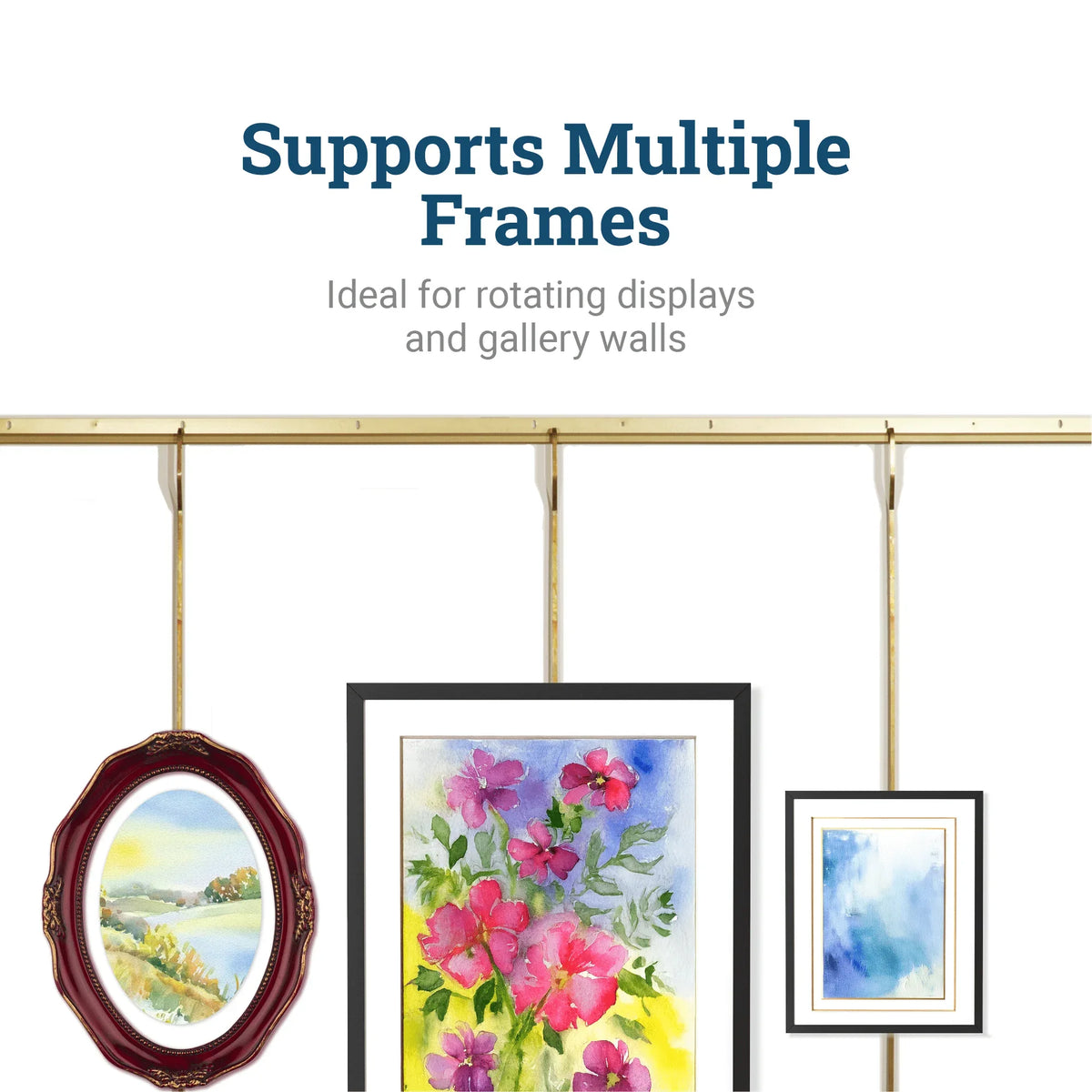 Gallery Wall Moulding 6 Foot J Channel - S-BGS-RAIL - Picture Hang Solutions