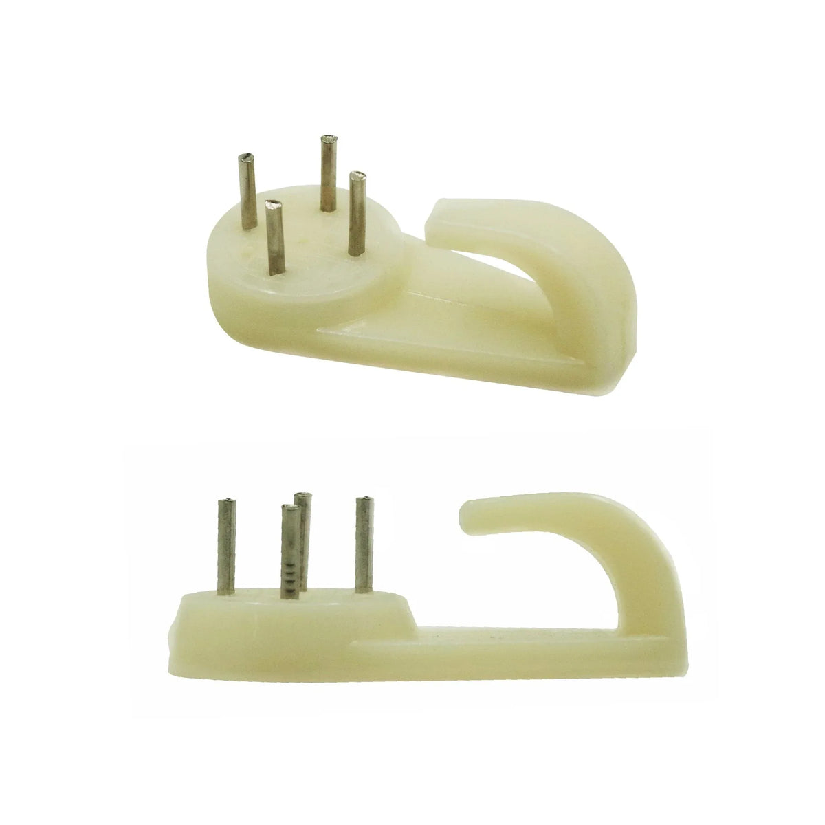 Fort Fasteners Hardwall Picture Hooks, Small 22mm (7/8 Inch) Off White 6 Hooks