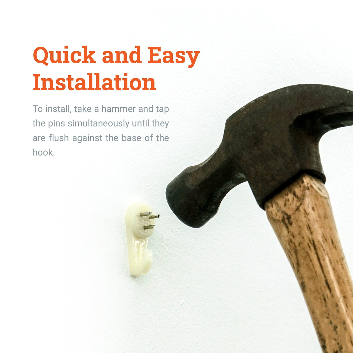 Hardwall Plastic Hook Small - S-HWR-209X - Picture Hang Solutions