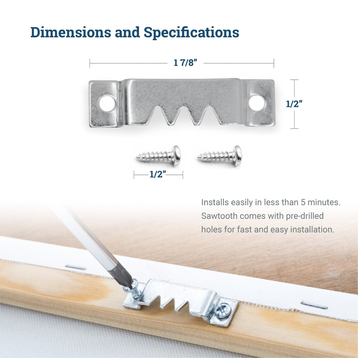 Heavy Duty Sawtooth Hanger - ST-HD1X1 - Picture Hang Solutions