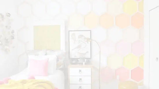 Darkened image of a DIY vanity shelf created from a picture frame