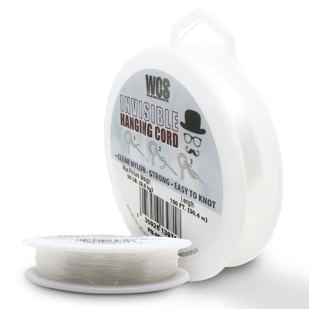 Invisible Nylon Hanging Cord - 100 feet - S-IHC-80 - Picture Hang Solutions