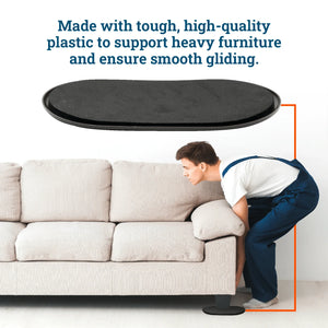 Large Furniture Sliders for Carpet - S-VSLIDERLG2 - Picture Hang Solutions