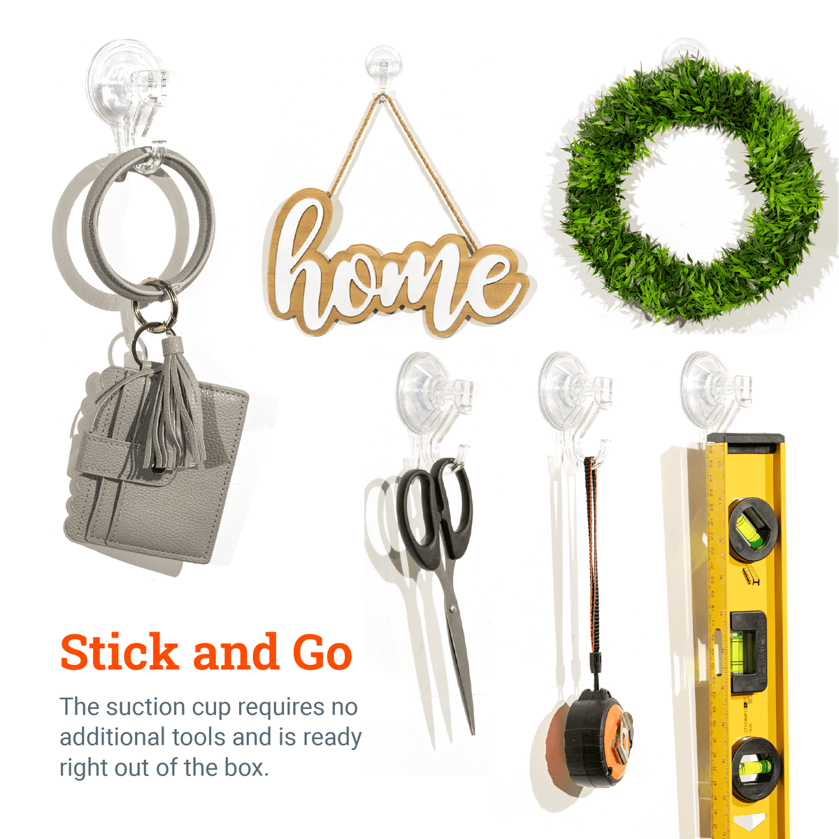 Large Plastic Suction Cup Hook - S-HWR-SUCL - Picture Hang Solutions