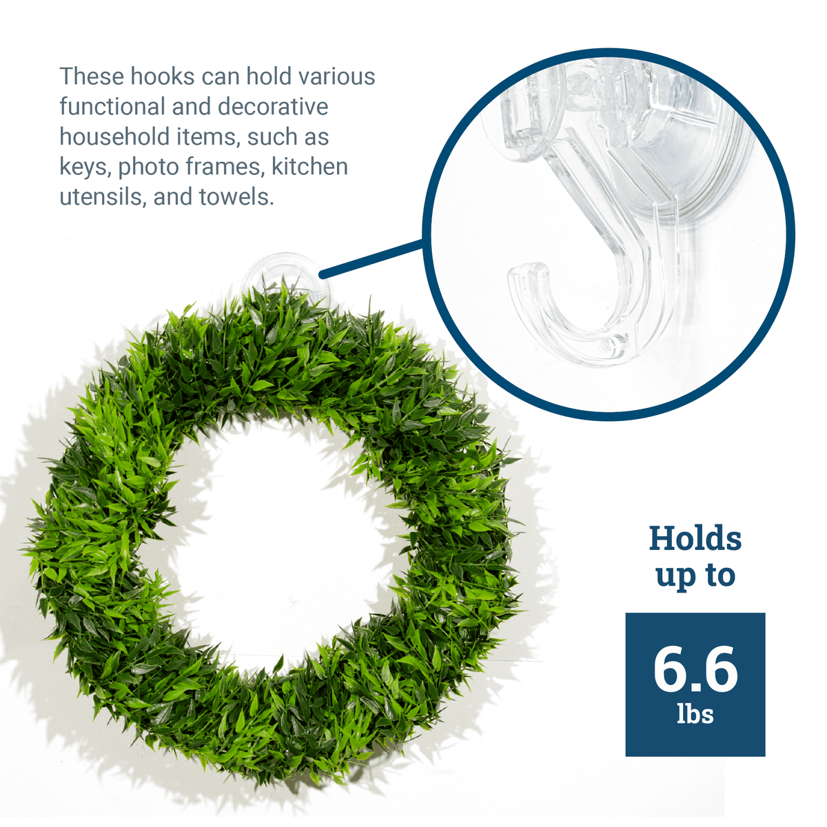 Large Plastic Suction Cup Hook - S-HWR-SUCL - Picture Hang Solutions