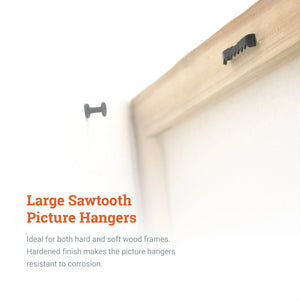Large Sawtooth Nailess Black - S-HWR-3920X - Picture Hang Solutions
