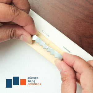 Large Sawtooth Nailess Silver - S-HWR-2920X - Picture Hang Solutions