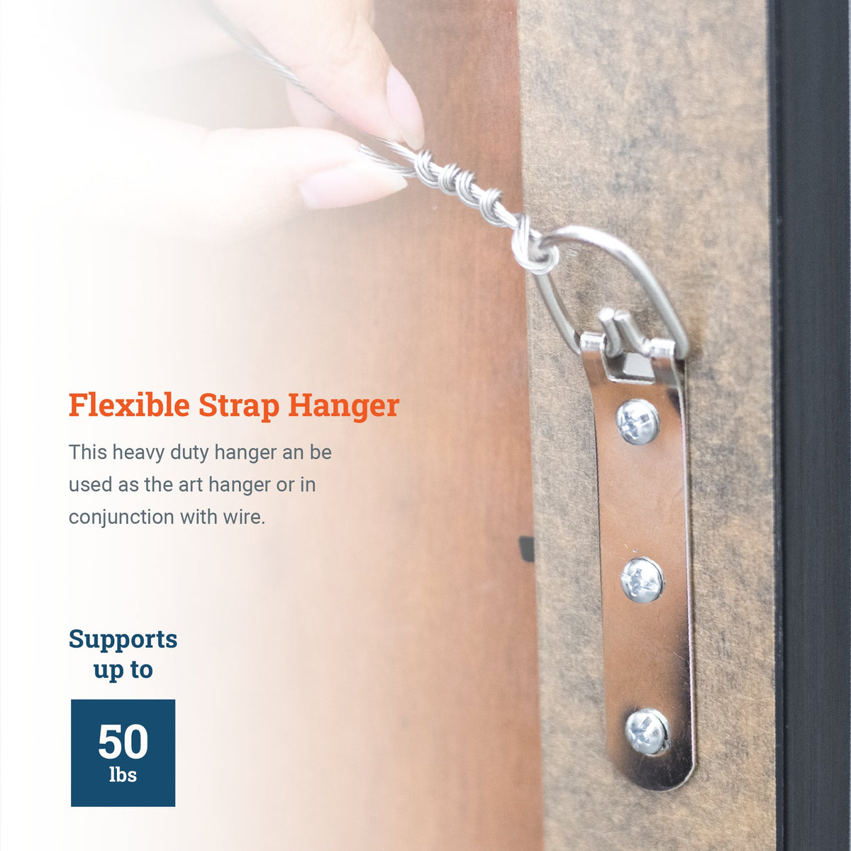 Large Strap Hanger - HWR-711X - Picture Hang Solutions