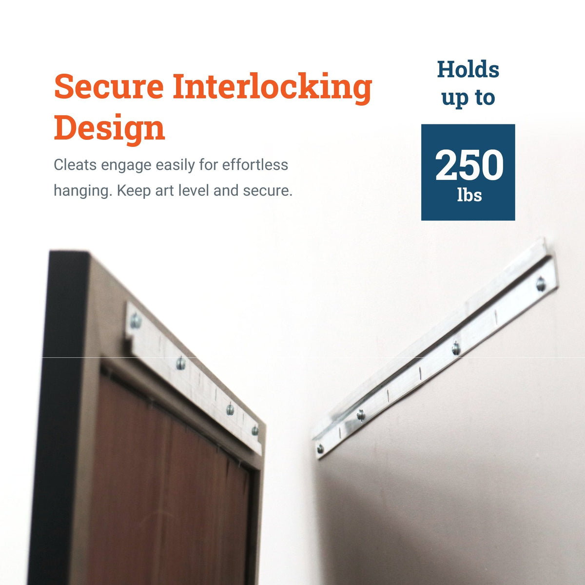 Light Cleat 30 inch - pair - S-HWR-165-30 - Picture Hang Solutions