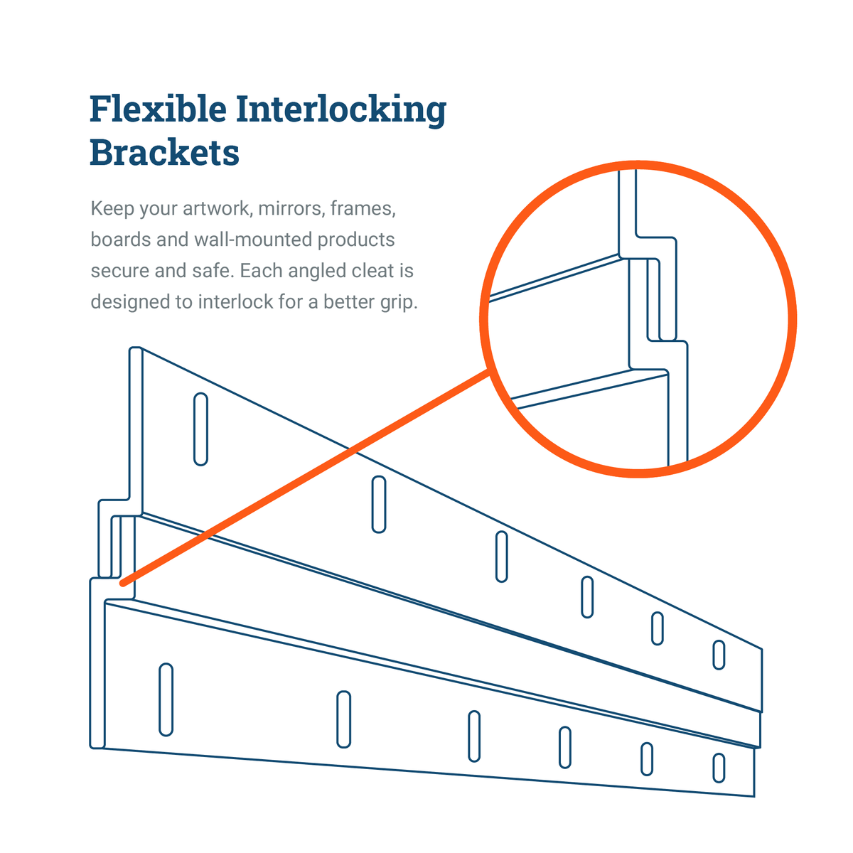 Light Cleat 30 inch - pair - S-HWR-165-30 - Picture Hang Solutions