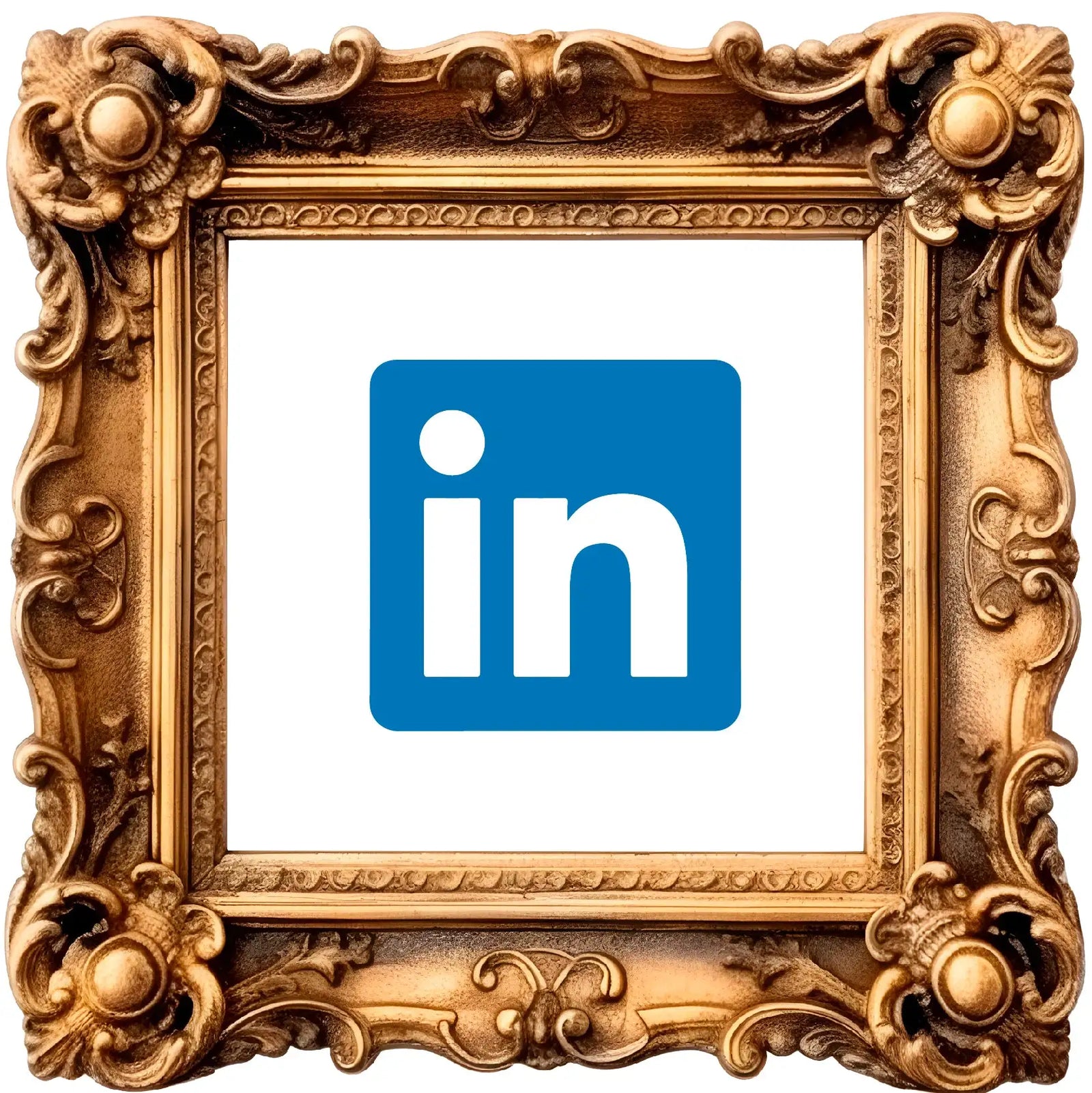 The linkedin logo, rendered in bold white lettering on a vibrant blue square background.