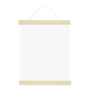 Magnetic Poster Hanger White Wash - S-HWR-MAGPOSTW - Picture Hang Solutions