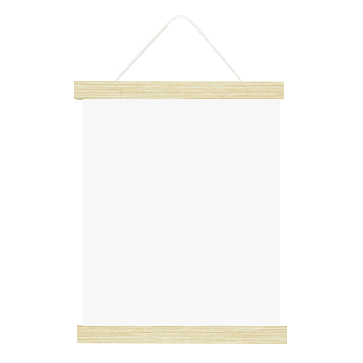 Magnetic Poster Hanger White Wash - S-HWR-MAGPOSTW - Picture Hang Solutions