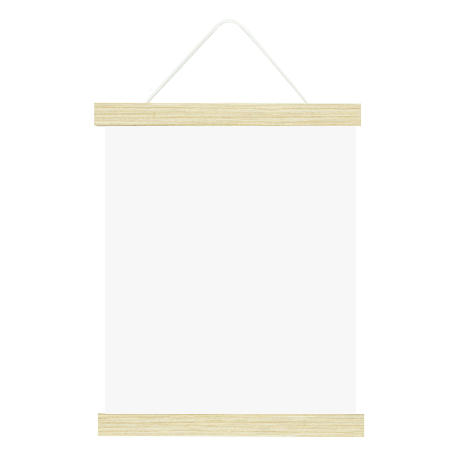 Magnetic Poster Hanger White Wash - S-HWR-MAGPOSTW - Picture Hang Solutions