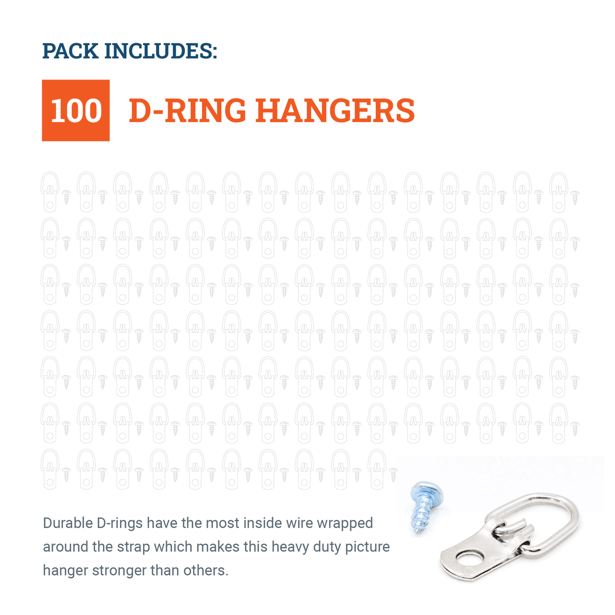 Medium 1-Hole Hanger - HWR-716X - Picture Hang Solutions