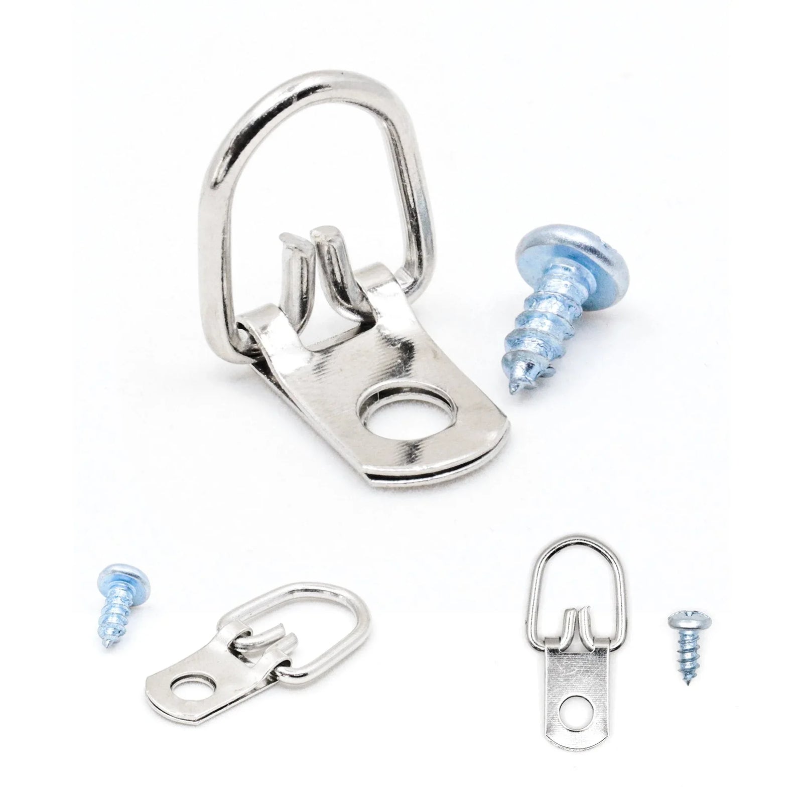 Thinp 20 Set D Rings For Hanging, Metal D Ring Picture Hangers With