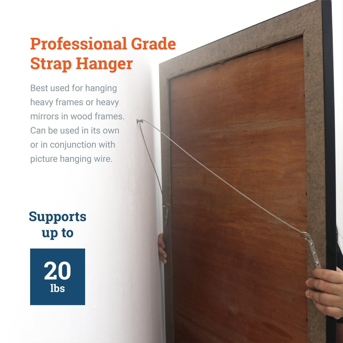 Medium Strap Hanger - S-HWR-800X - Picture Hang Solutions