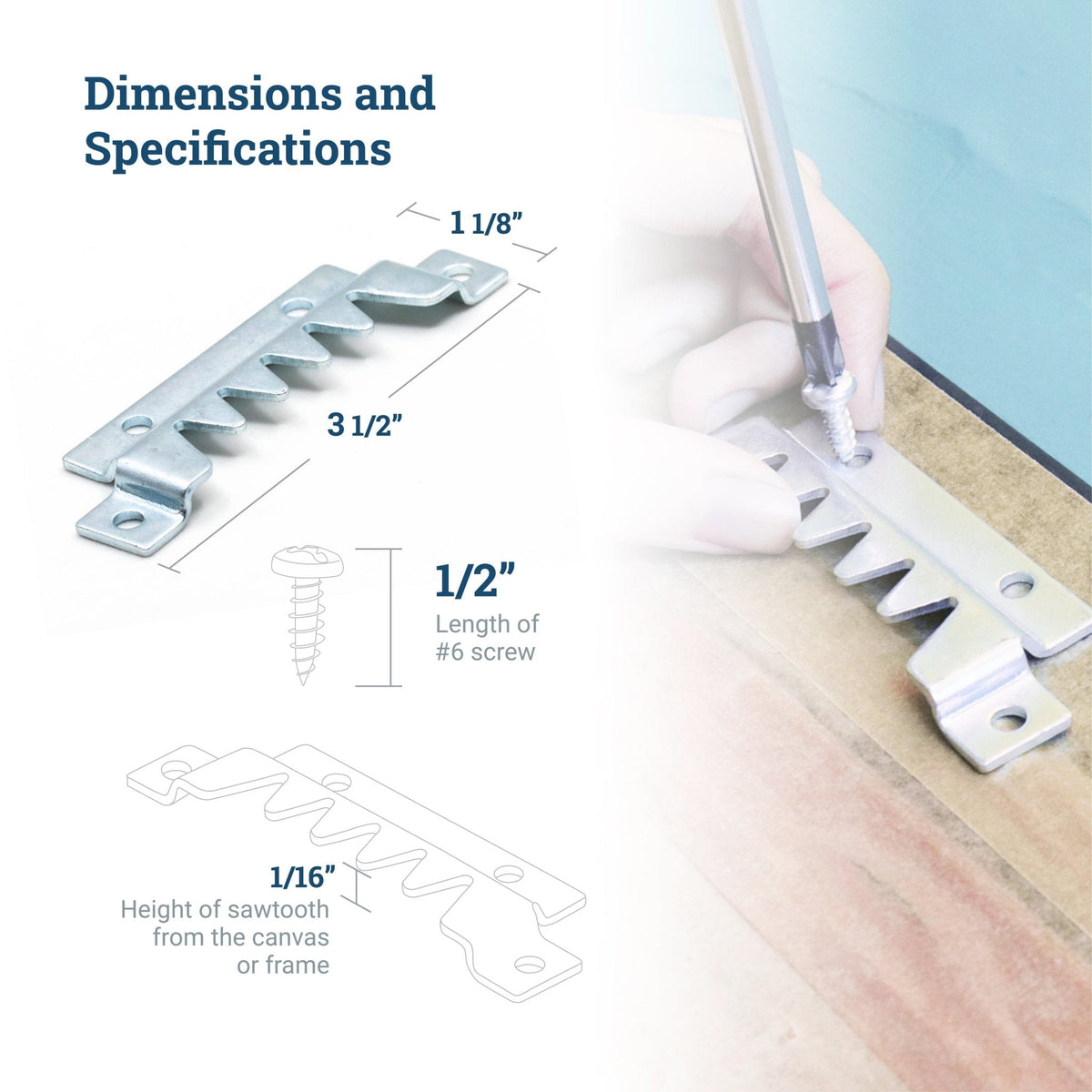 Mega Sawtooth Hanger - S-HWR-130X - Picture Hang Solutions