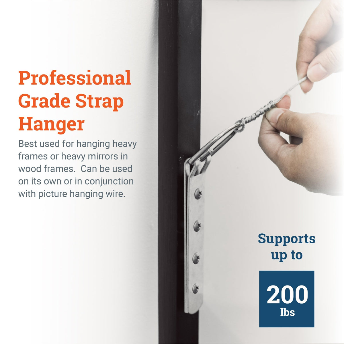 Mega Strap Hanger 200 lb - HWR-131 - Picture Hang Solutions