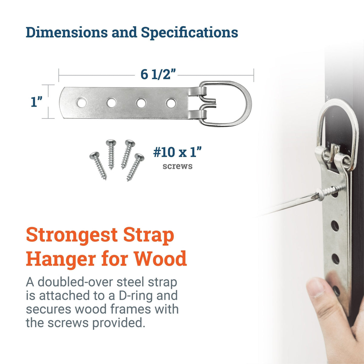 Mega Strap Hanger 200 lb - S-HWR-131 - Picture Hang Solutions