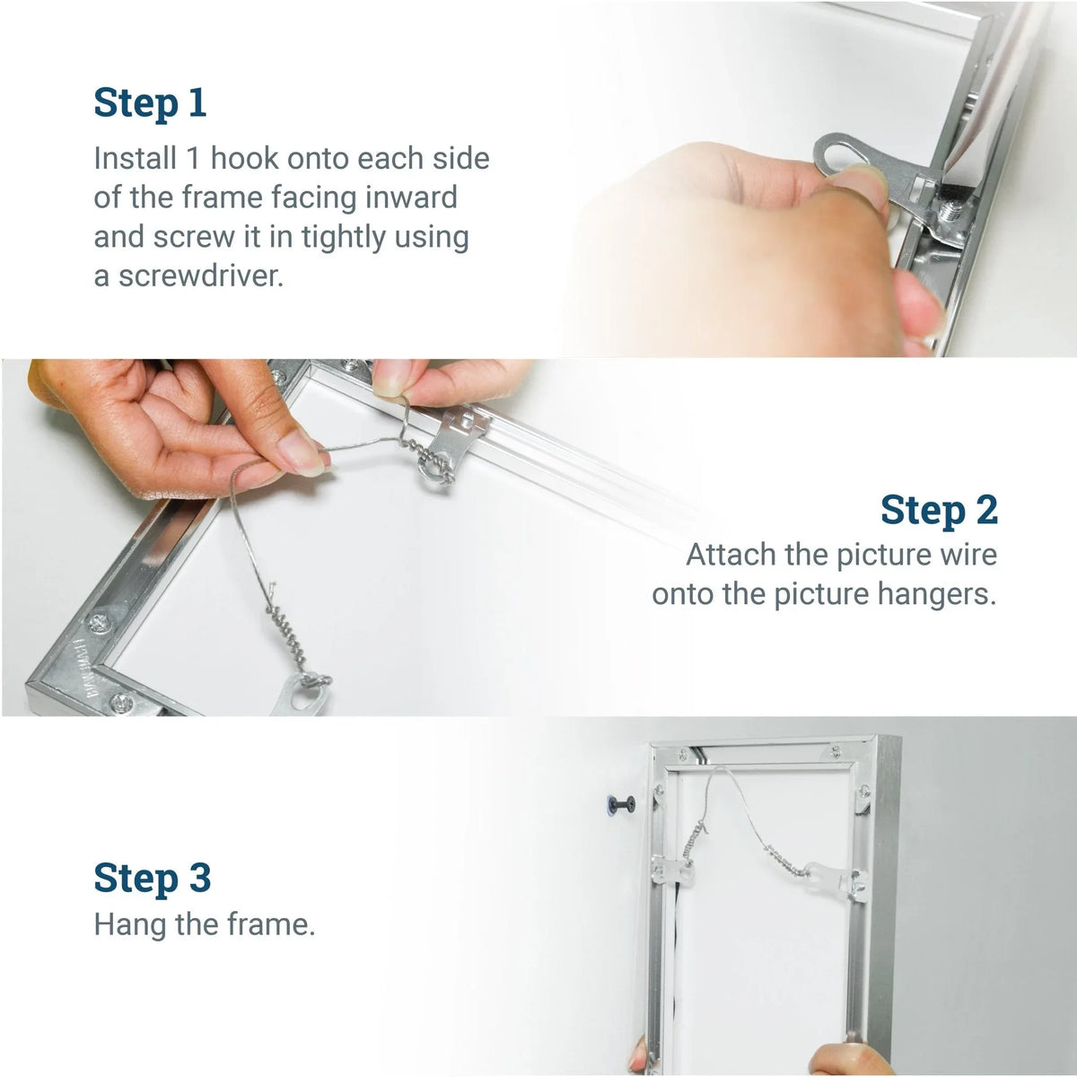 Metal Frame Euro Hanger - S-HWR-448X - Picture Hang Solutions