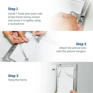Metal Frame Euro Hanger - S-HWR-448X - Picture Hang Solutions