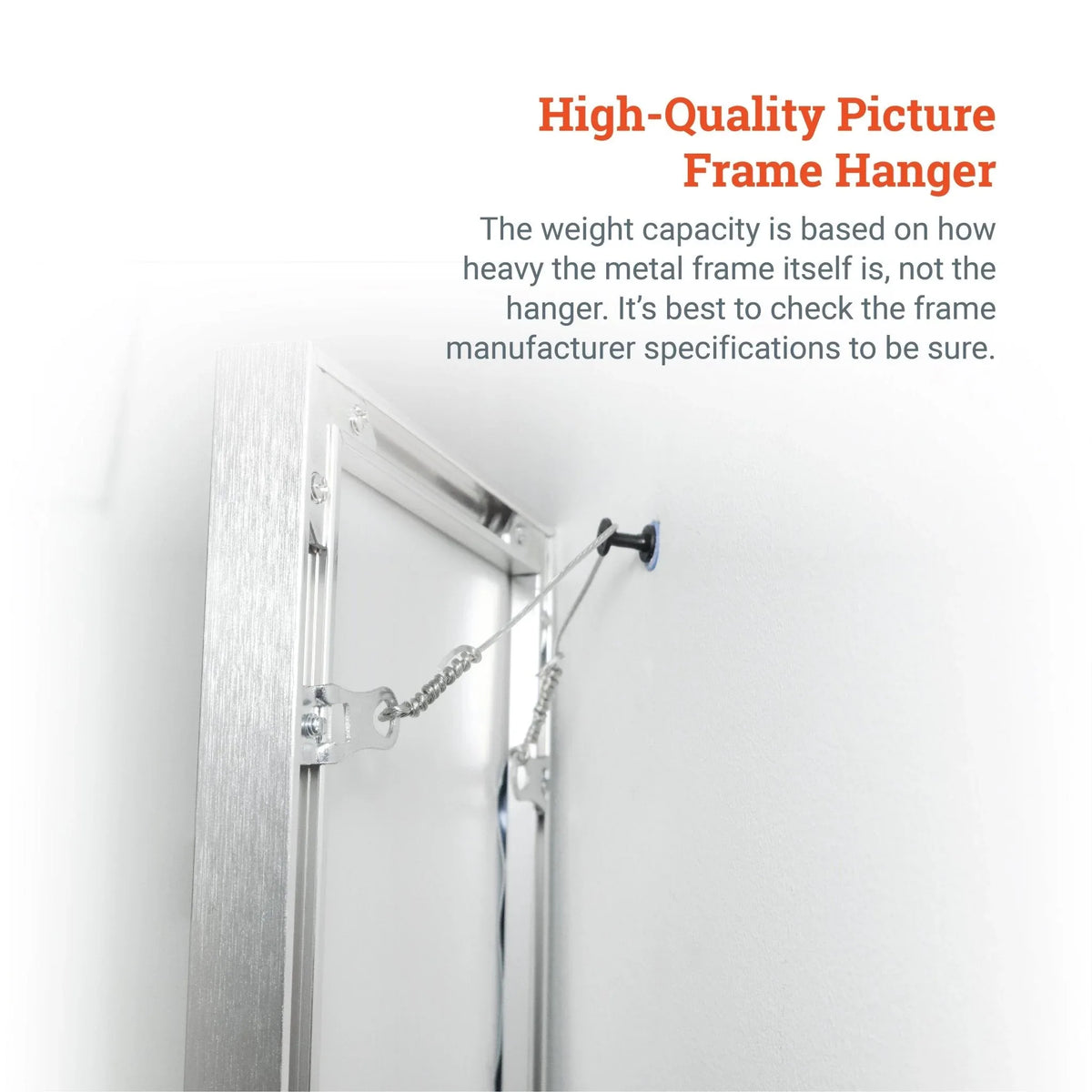 Metal Frame Euro Hanger - S-HWR-448X - Picture Hang Solutions